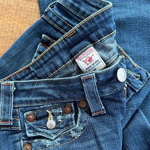 True Religion Women's Dark Blue Boot Cut Jeans